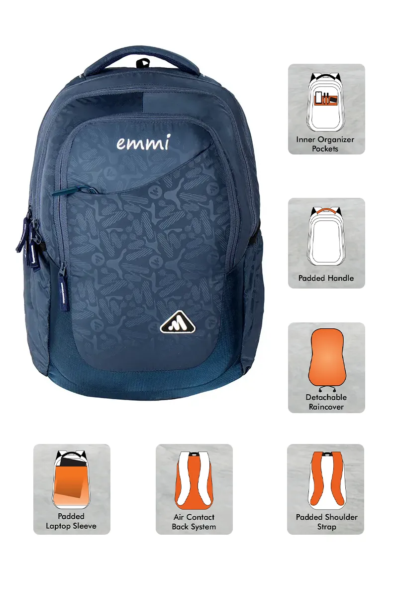 Bravo Pro 31 L Laptop Backpack with Rain Cover BGDSLB004BLU