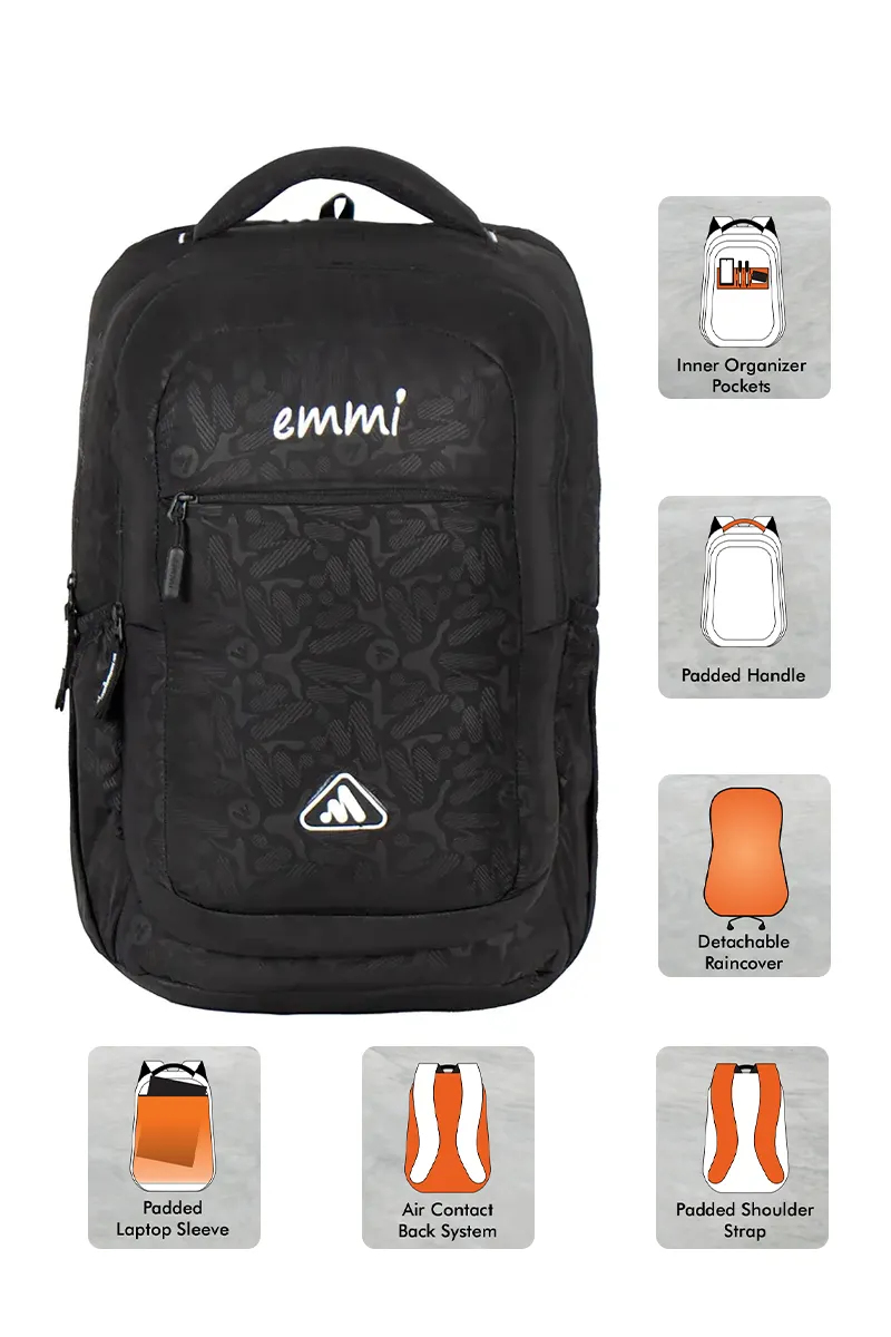 Blazer 32 L Laptop Backpack with Rain Cover BGDSLB006BLA