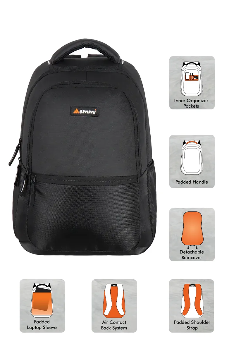 Rector 27 L Laptop Backpack for Unisex BGDSLB010BLA