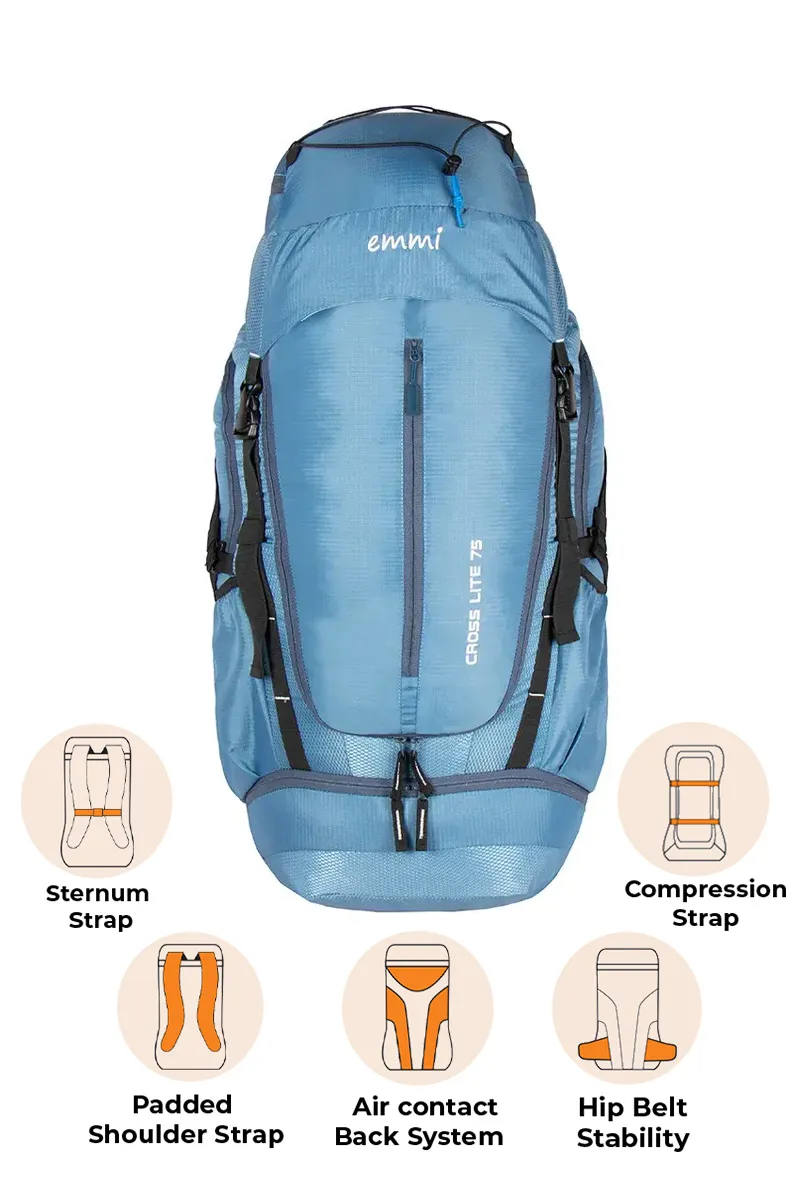 Cross Lite 75 L Rucksack With Shoe Pocket BGDSRS009DUSBLU