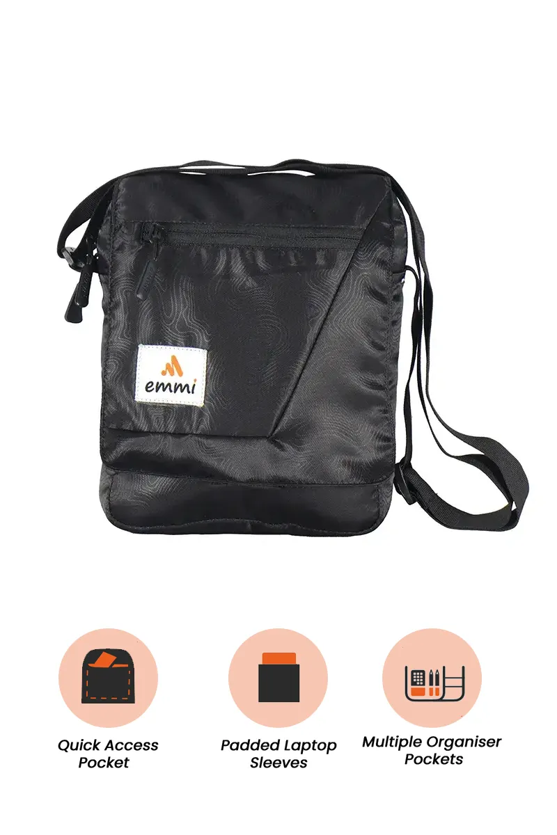 Rado Plus 4 L Sling Messenger Bag for Unisex BGDSSB002BLA