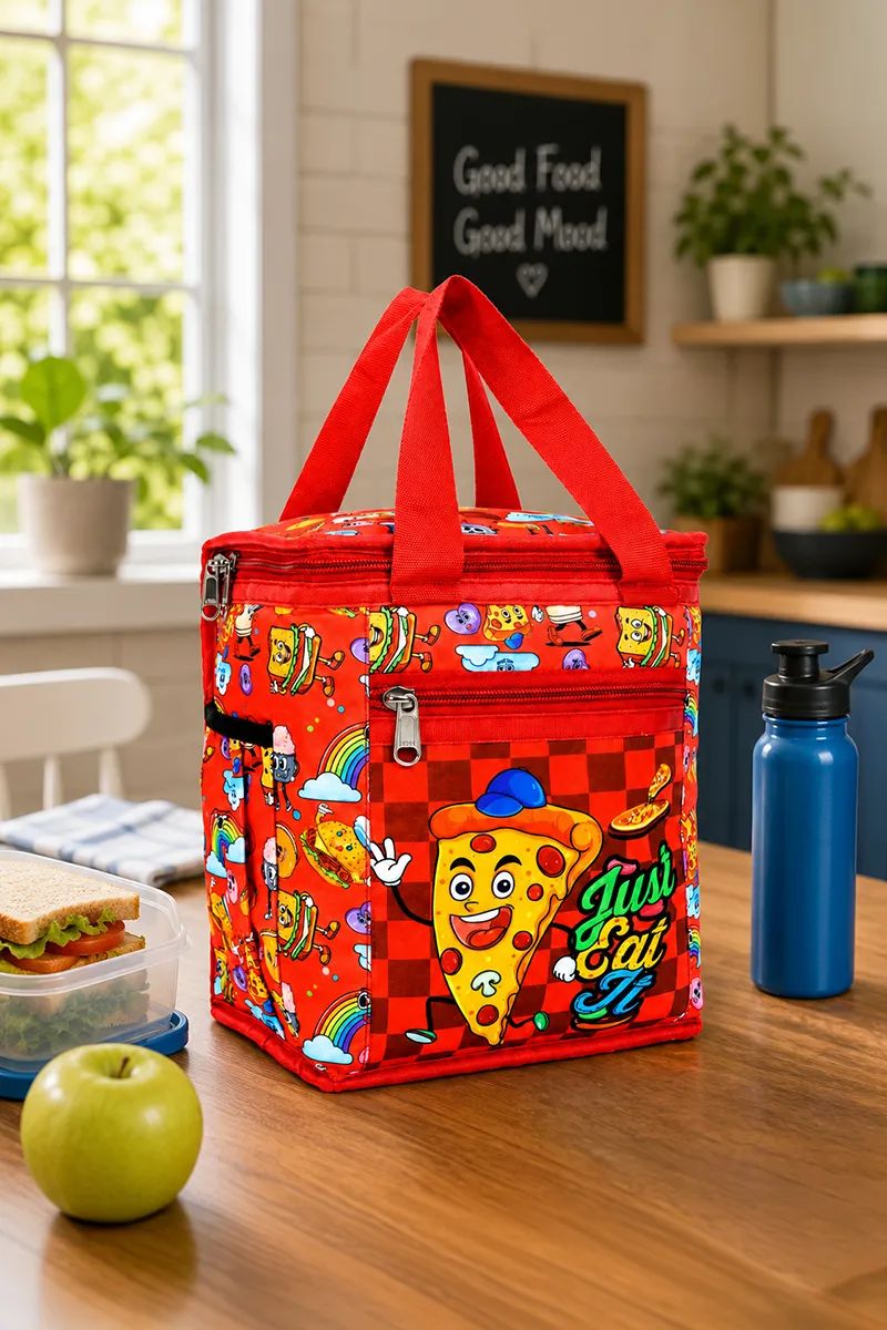 Insulated Printed Lunch Bag for Kids