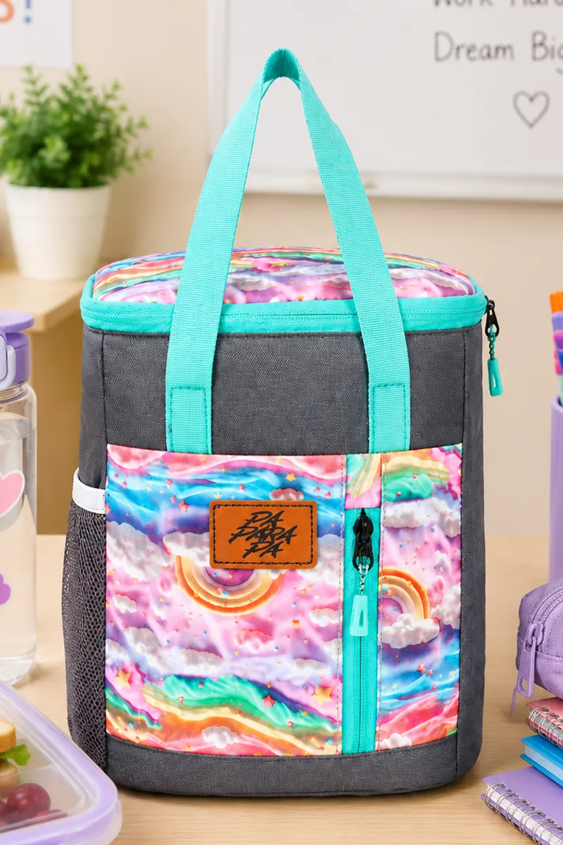 Padded Insulated Printed Lunch Bag for Kids