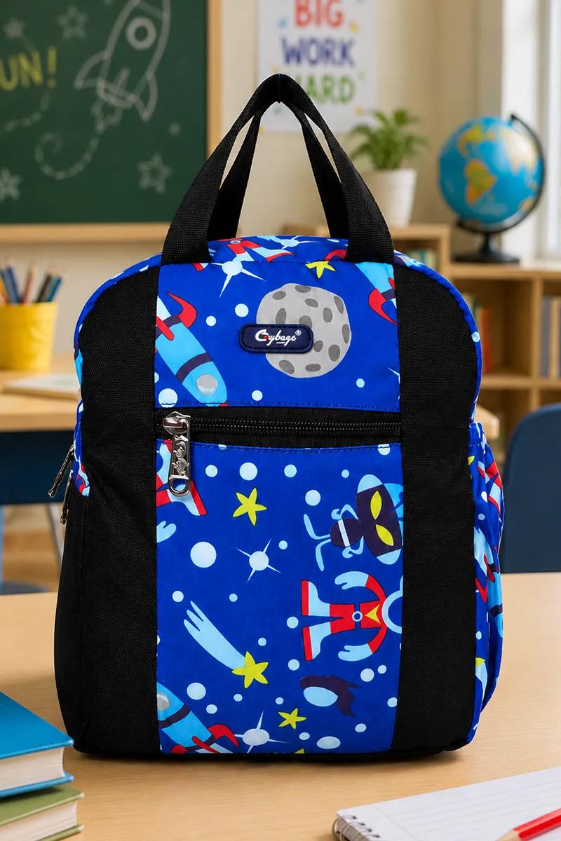 Space Theme Padded Insulated Lunch Bag for Kids
