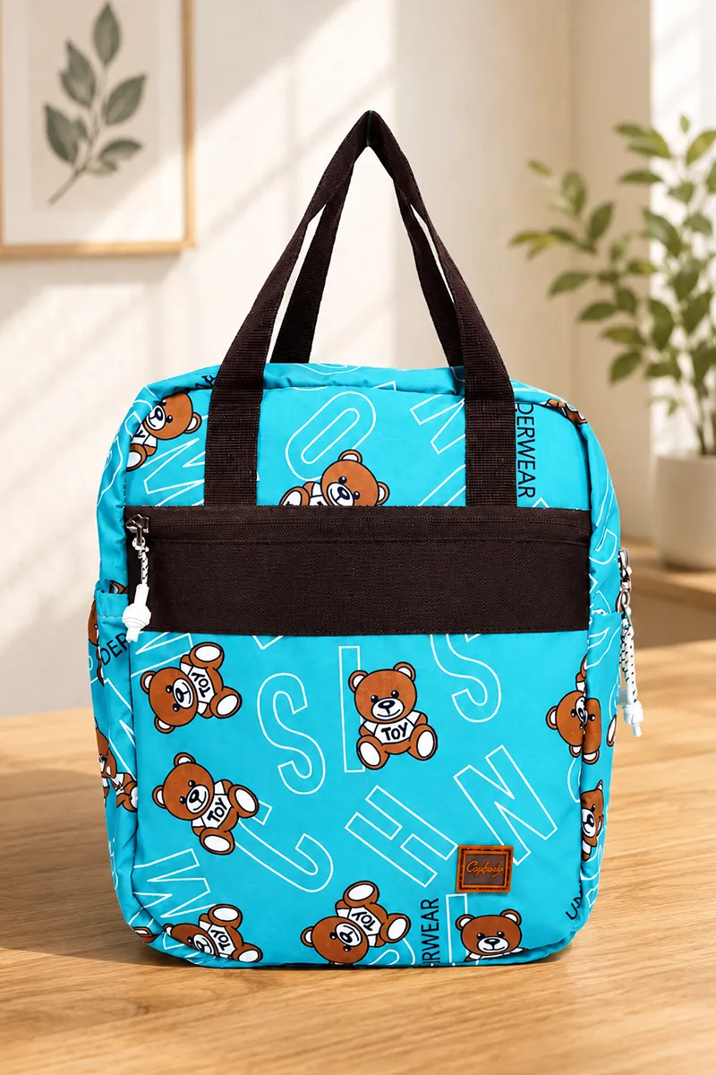 Teddy Bear Printed Insulated Lunch Bag for Kids