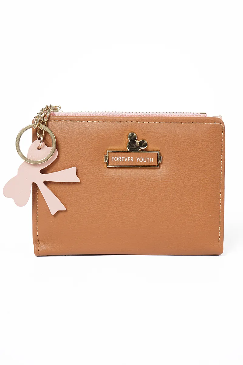 Stylish Purse with Cute Charm Keychain for Women BGP000003BRO