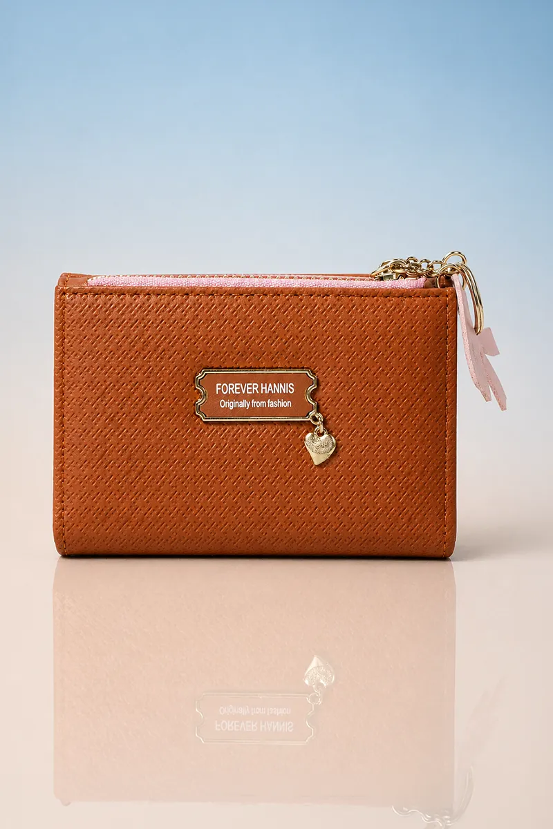 Stylish Purse with Cute Charm Keychain for Women