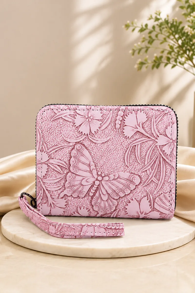 Butterfly Printed Square Purse for Women