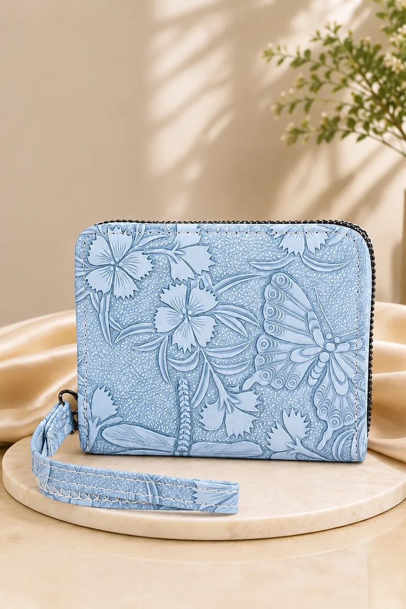 Butterfly Printed Square Purse for Women