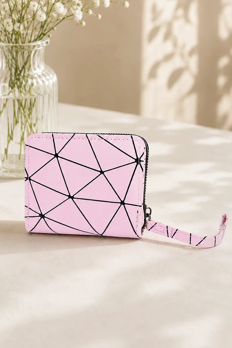 Geometric Printed Square Purse for Women