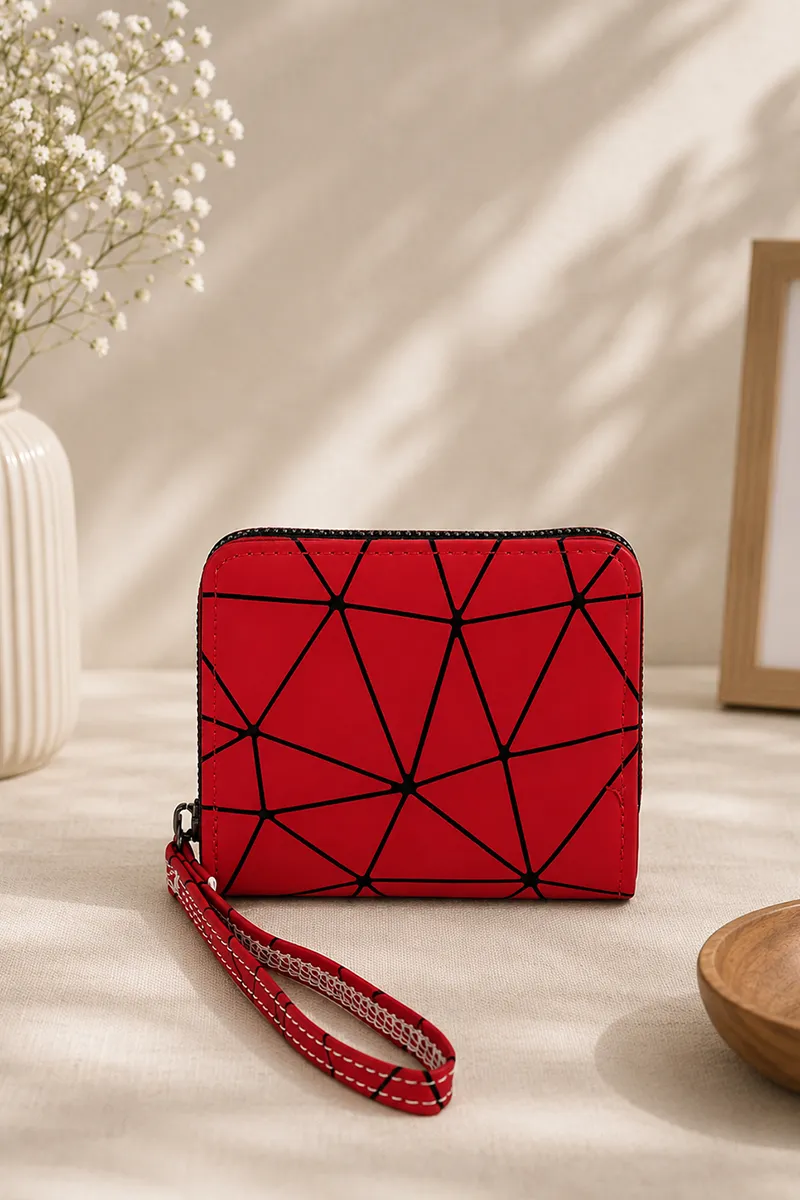 Geometric Printed Square Purse for Women