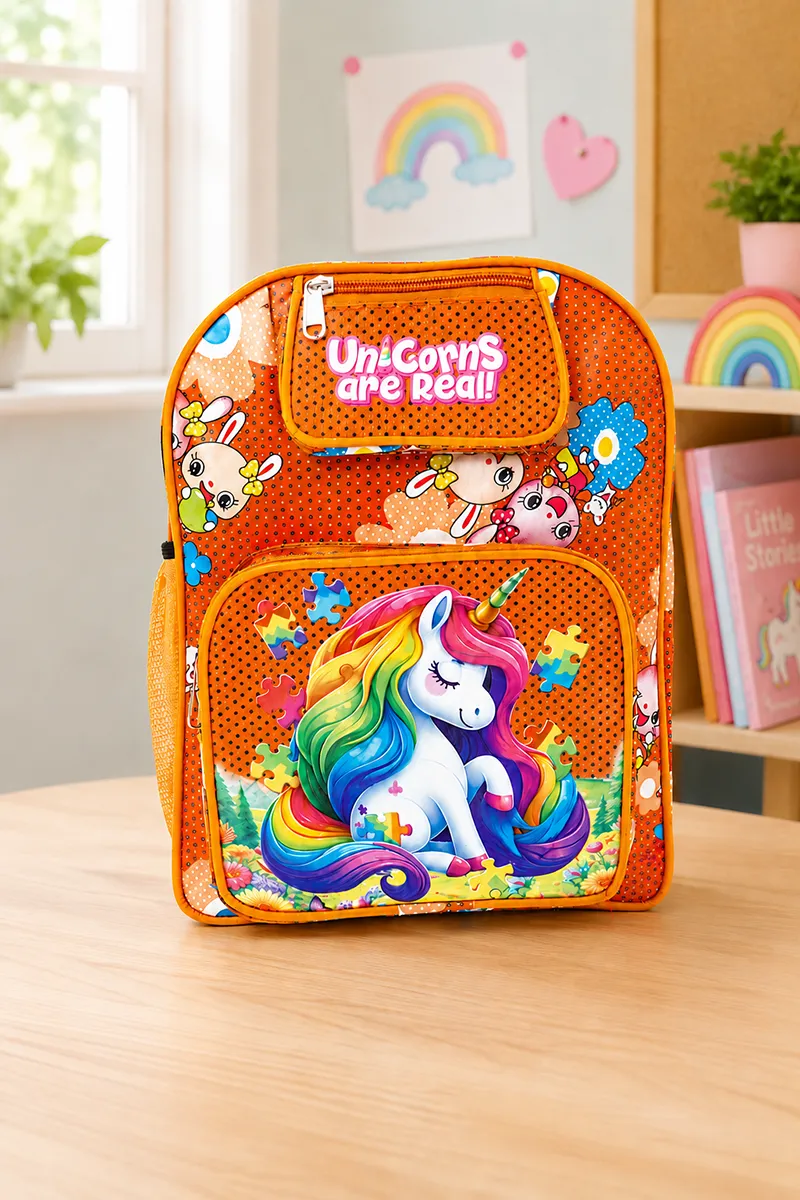 Space Printed School Bags for Kids BGSCH001ORA