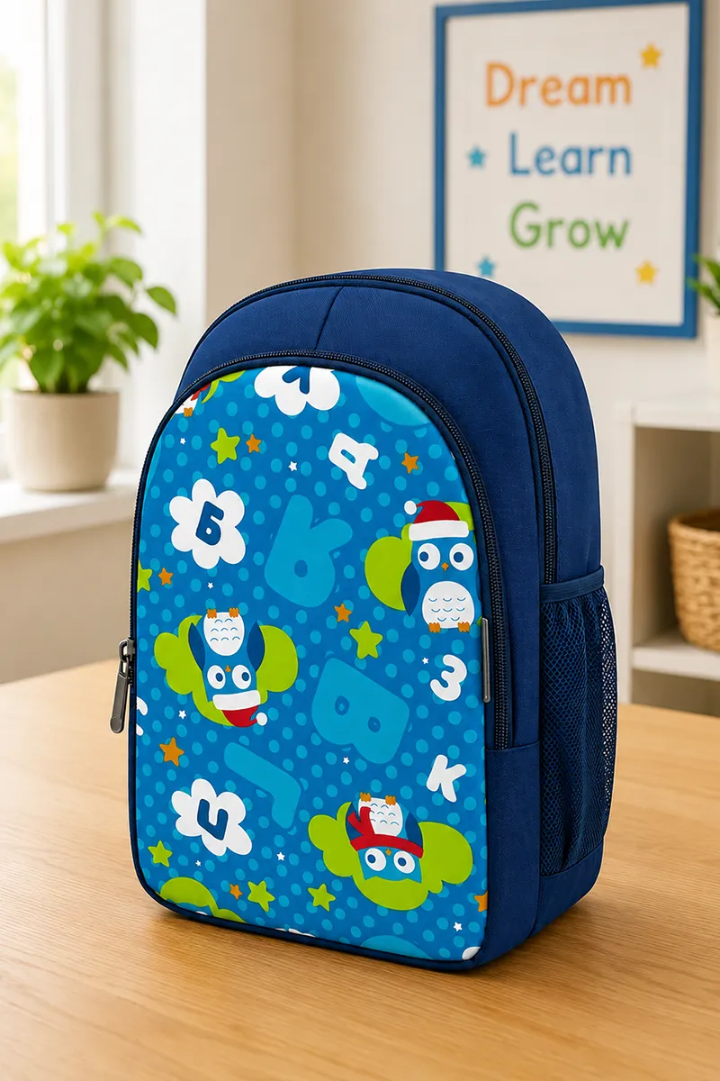 Penguin Printed Nursery School Bag for Kids BGSCH004BLU