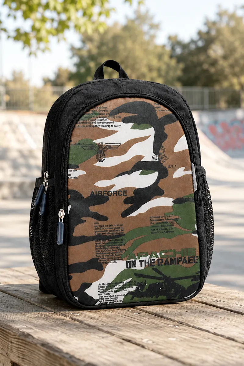 Camoflauge Printed Nursery School Bag for Kids BGSCH004CAM