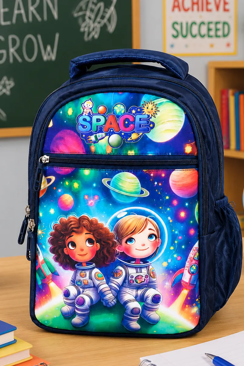 Astronaut Printed Nursery School Bag for Kids