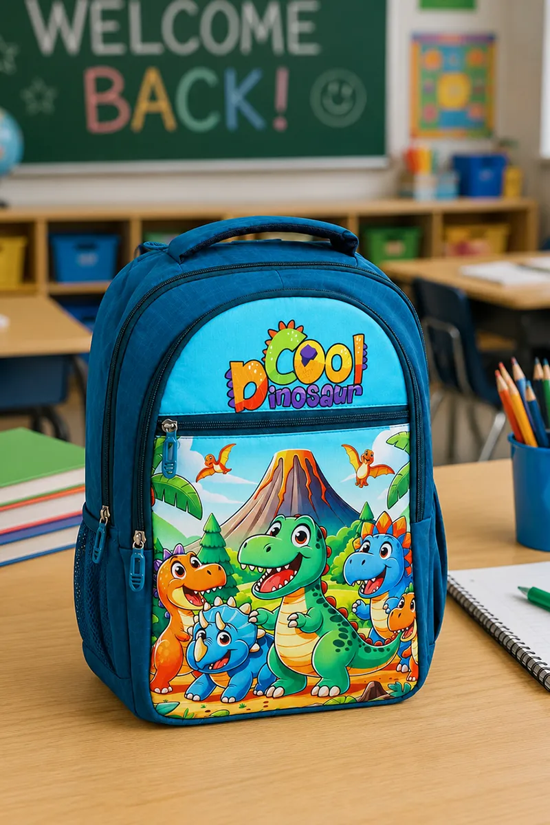 Dinosaur Printed Nursery School Bag for Kids