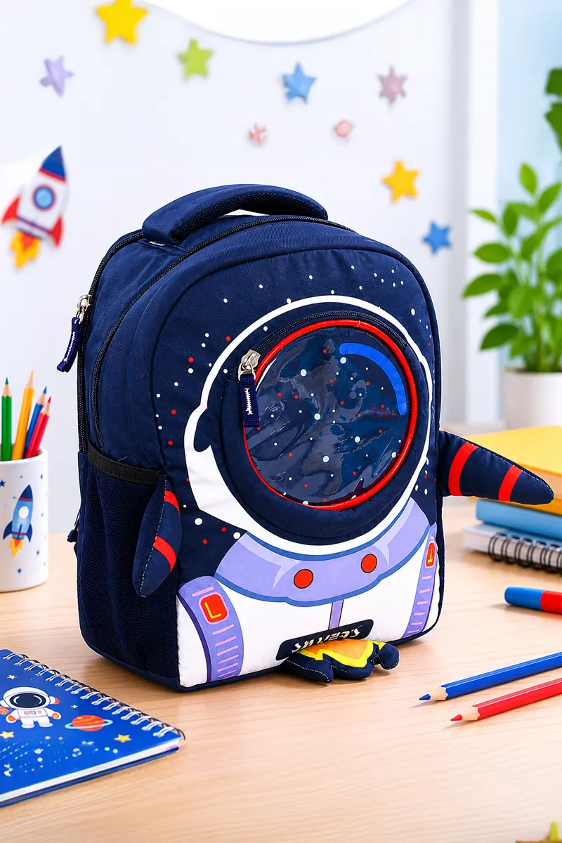 3D Astronaut Printed School Bag for Kids