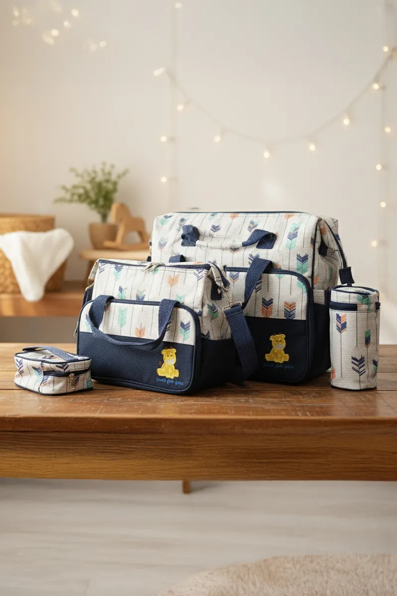 5 Peice Newborn Baby Diaper Mommy Bag Set