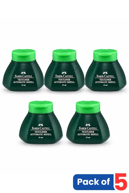 Faber-Castell Text Liner Ink, Green - Pack of 5