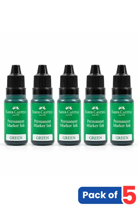 Faber-Castell Permanent Marker Refill Ink, 13ml - Pack of 5