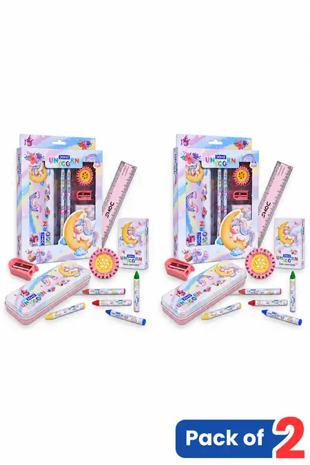 Doms Unicorn Stationery Kit - Pack of 2