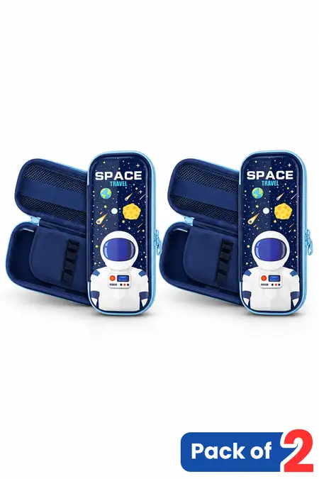EVA Foam Space Themed Pencil Case - Assorted Blue - Pack of 2