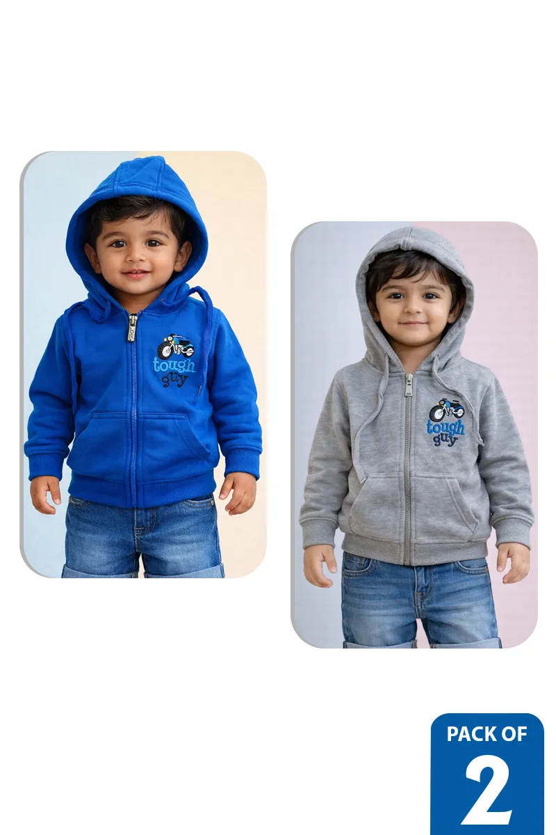 Pack of 2 Hoodies for Baby Boy - Multicolor