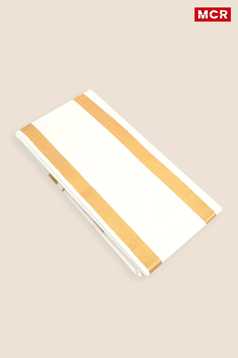 Cotton Solid Angavastram for Men - 90*170 Cm