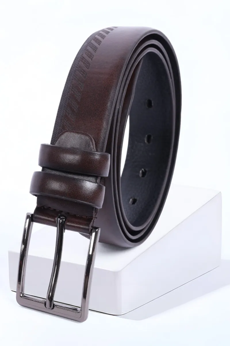 Men's PU Textured Casual Belt CLACC20DAR3034