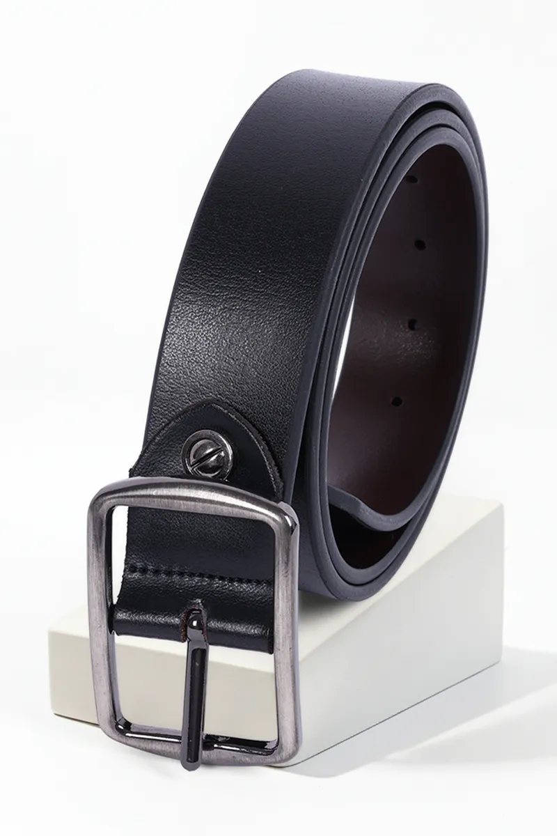 Men's PU Textured Casual Belt