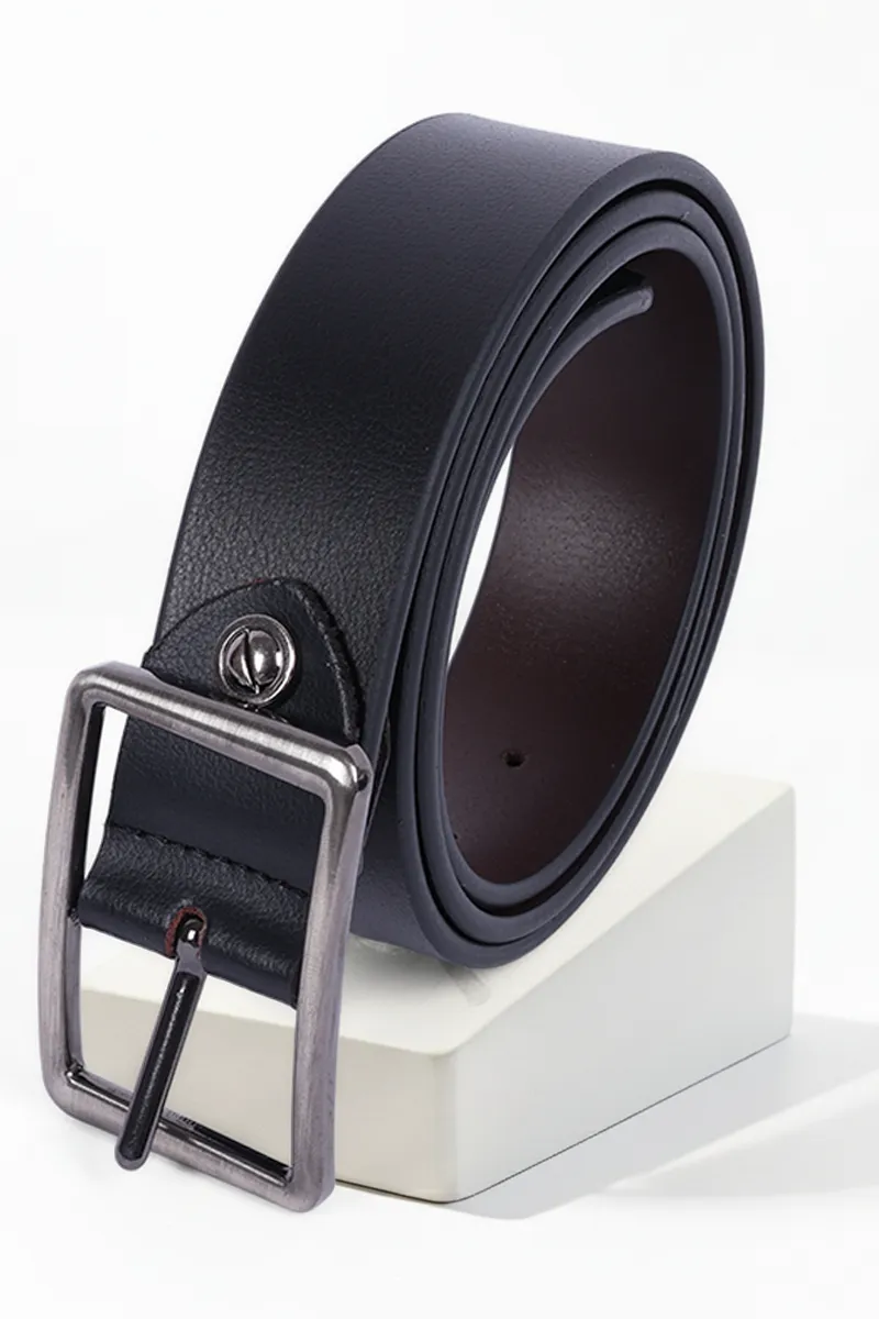 Men's PU Textured Casual Belt CLACC91BLA3638