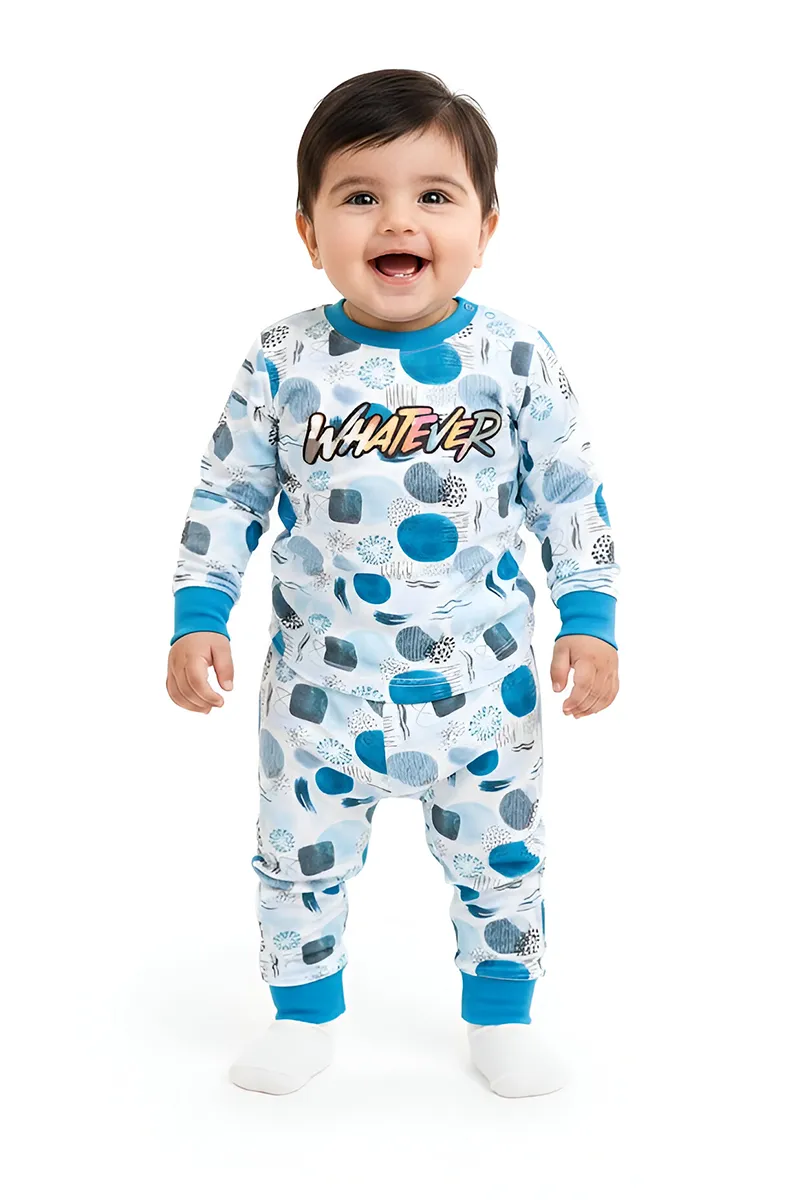 Printed T-Shirt and Pant Set for Baby Boys - Teal CLBCS0023TEA612M
