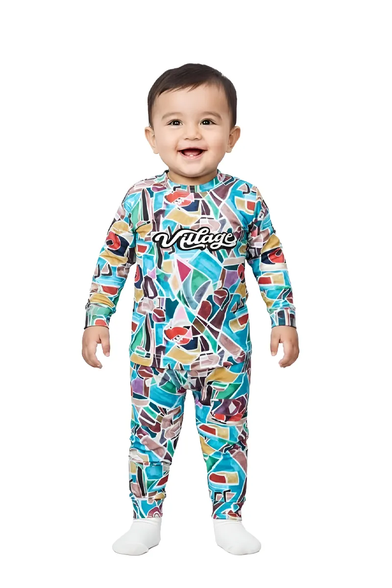 Printed T-Shirt and Pant Set for Baby Boys - Multicolour CLBCS0024MUL36M