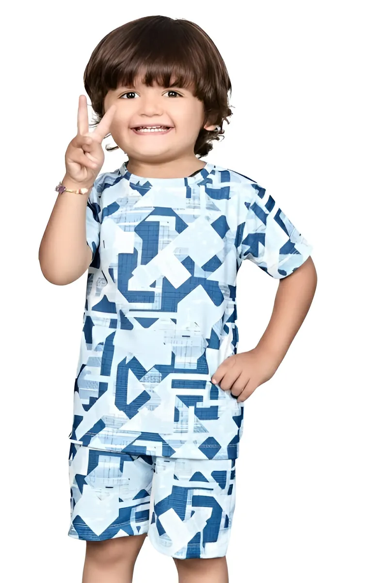 T-Shirt and Shorts Set for Boys - Multicolour