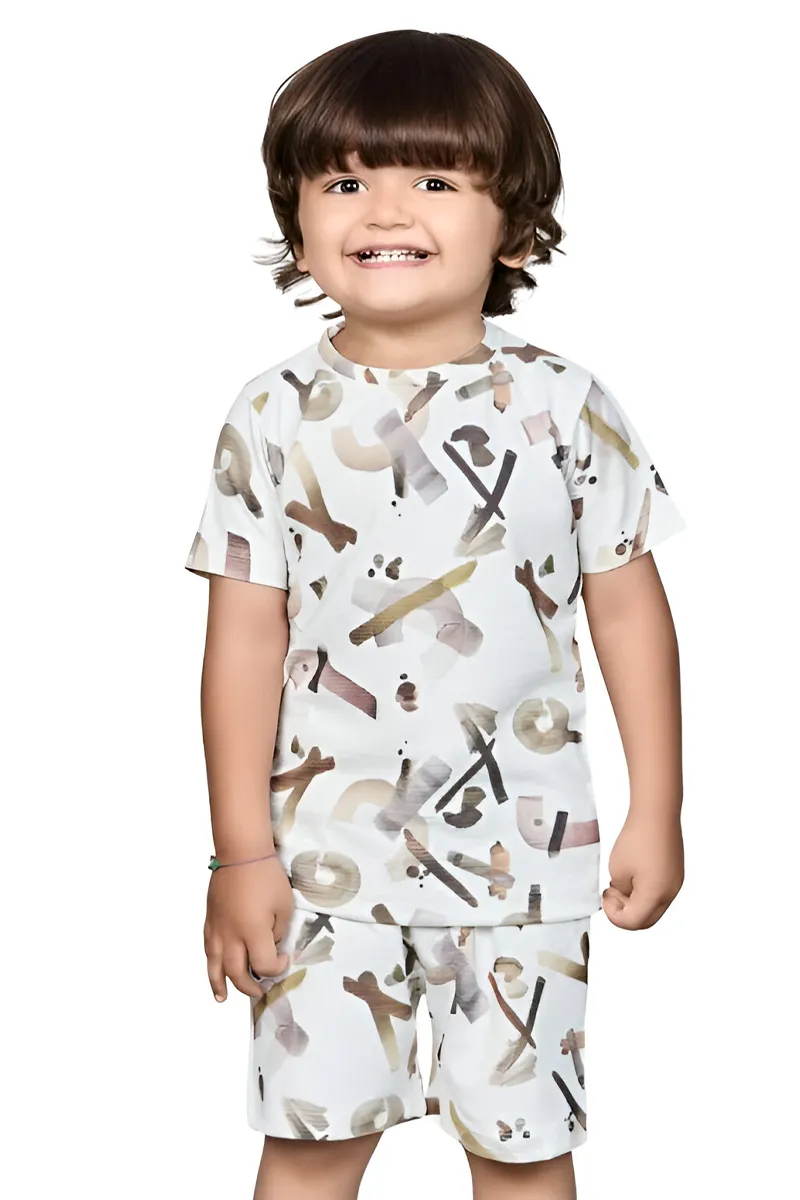 T-Shirt and Shorts Set for Boys - Multicolour CLBCS0035MUL12YR