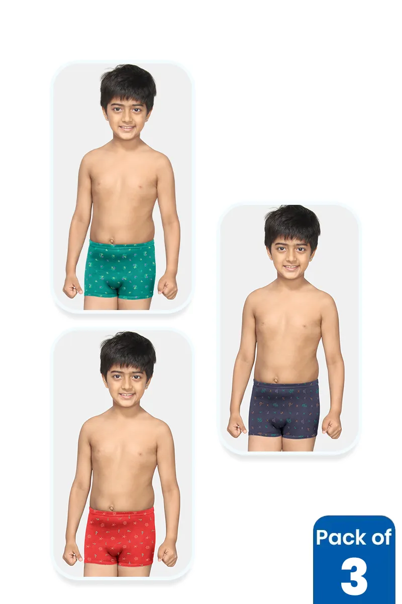 Boys Assorted Pack of 3 Trunks