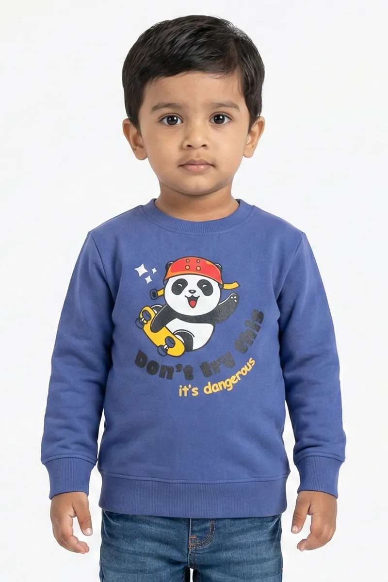 Full-Sleeve Sweatshirt for Boys - Blue CLBT00153BLU34YR