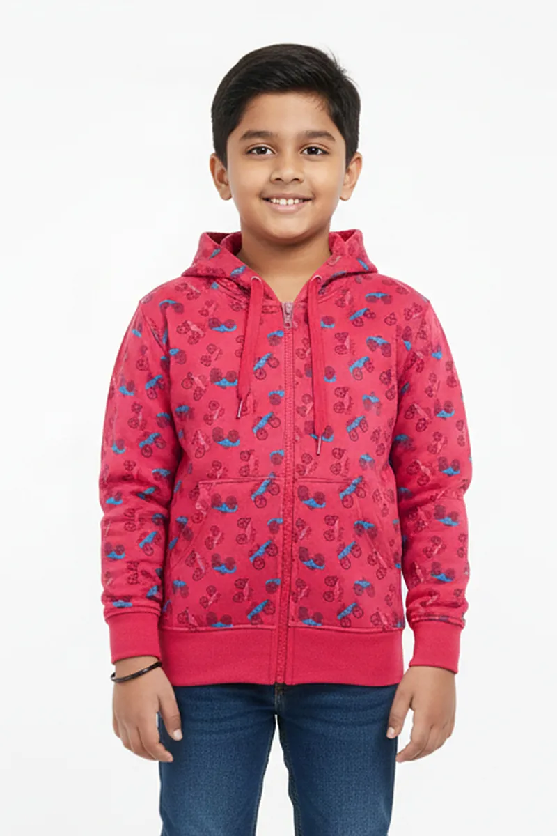 Printed Sweatshirt for Boys - Pink