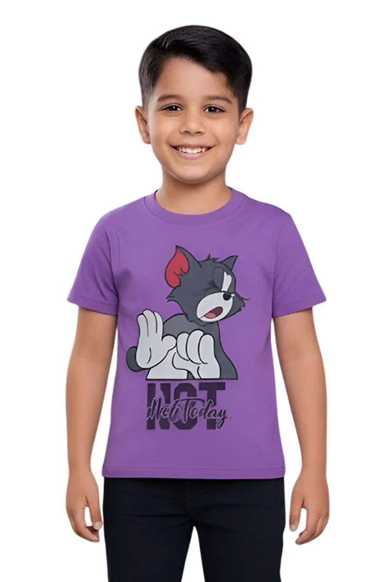 Printed T-Shirt for Boys - Purple