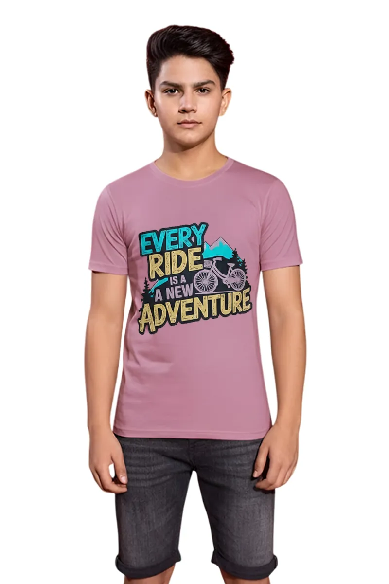 Printed T-Shirt for Boys - Dusty Pink