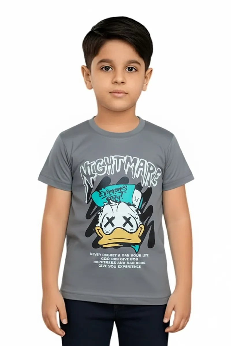 Printed T-Shirt for Boys - Dark Grey CLBT00347DAR910Y