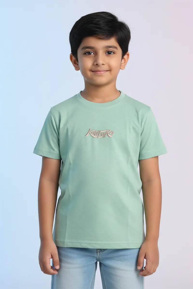 Printed T-Shirt for Boys - Sea Green
