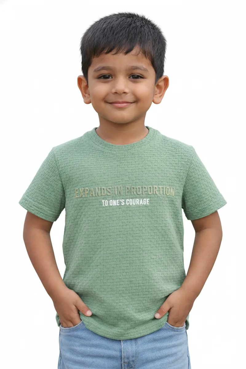 Printed T-Shirt for Boys - Green CLBT00483GRN78YR