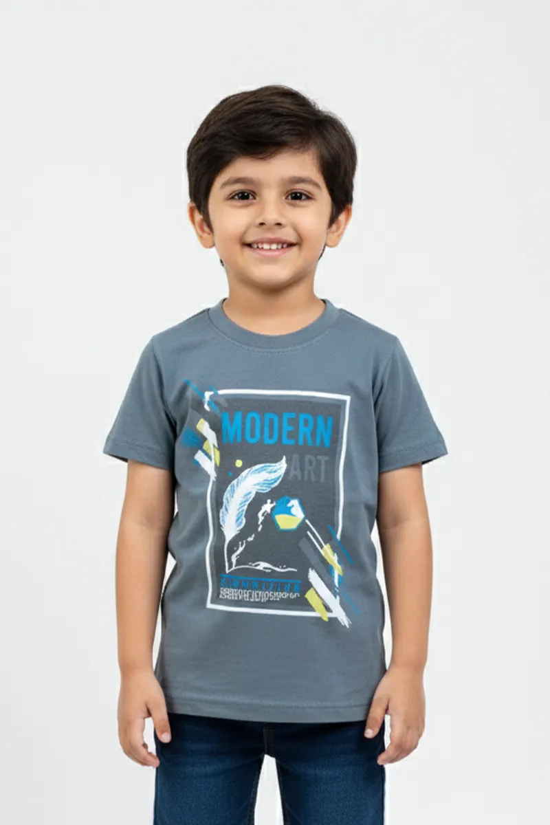 Printed T-Shirt for Boys - Green