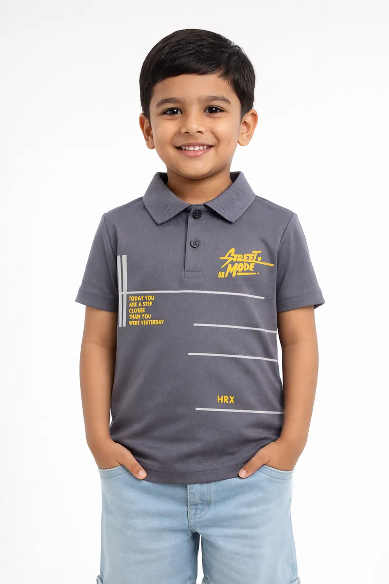 Printed T-Shirt for Boys - Grey CLBT00544GREY78YR