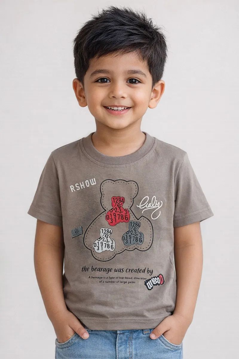 Printed T-Shirt for Boys - Sage