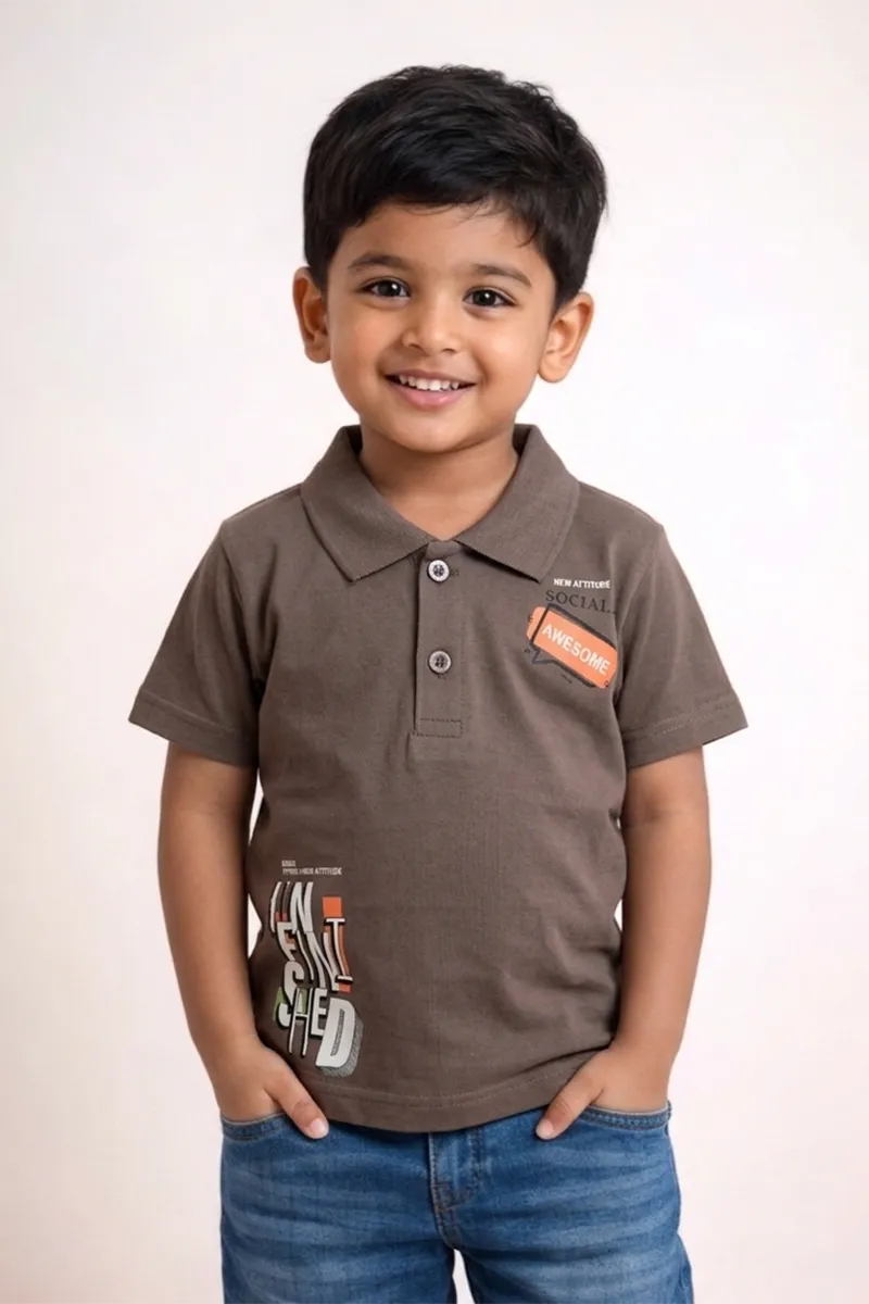 Printed T-Shirt for Boys - Sage