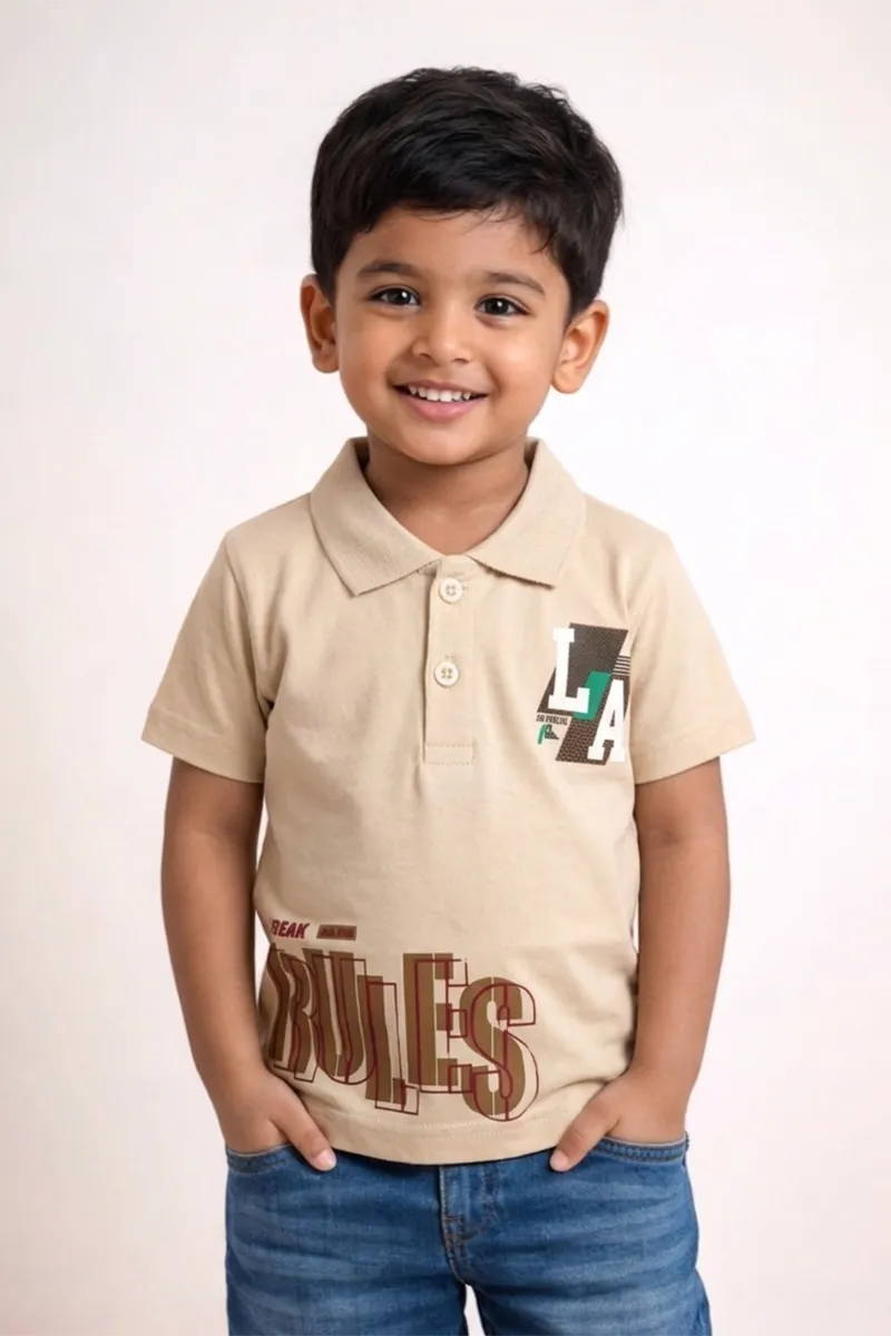 Printed T-Shirt for Boys - Sandal