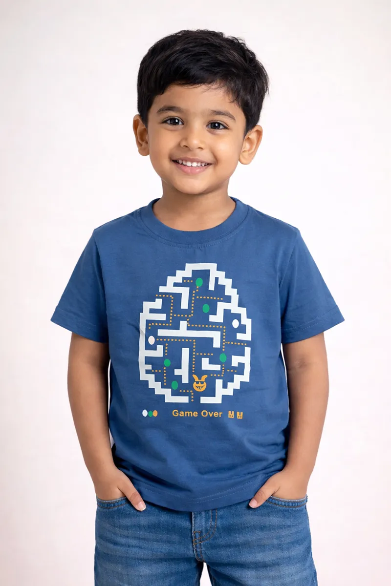 Printed T-Shirt for Boys - Blue
