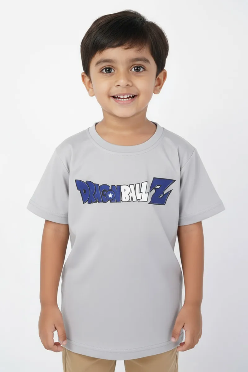 Cotton Printed T-Shirt for Boys - Light Grey CLBT02LIG89YR